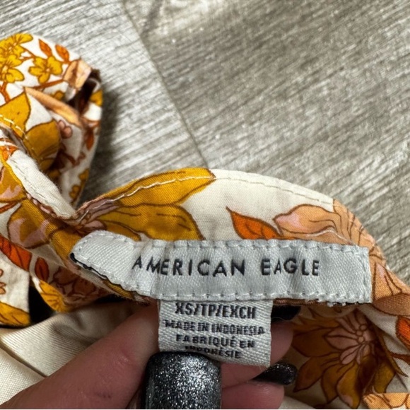 American Eagle Tube Top Ruffle Romper Size XS - Picture 7 of 9